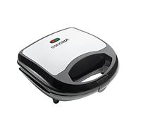 Concept Electrodomésticos SV3031 Sandwichera con Placas cuadradas, de Acero Inoxidable, 700 W, Gris y Negro