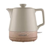 CONCEPT Hausgeräte RK0061 Concept RK0061-Hervidor de Agua (1 L), 1200 W, 1 Liter, Cerámica, Marrón Café