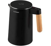 CONCEPT Hausgeräte RK3301 - Hervidor de agua (acero inoxidable, 1,5 L), color negro
