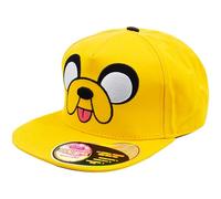 Concept One Adventure Time Baseball Cap, Jake The Dog Men's Adjustable Snapback Hat with Flat Brim Gorra de béisbol, Amarillo, Talla única para Hombre