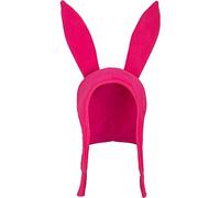 Concept One Bob's Burgers Louise - Gorro de conejo con orejas flexibles para mujer, color rosa, talla única, rosa, Talla única