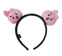 Concept One BT21 LINE FRIENDS - Diadema de felpa bordada 3D para mujer, diseño de galleta, talla única
