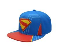 Concept One DC Comics Superman Baseball Cap, Snapback Hat with Flat Brim Gorra de béisbol, Azul, Talla única Unisex Adulto