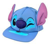 Concept One Disney Stitch Baseball Cap, Snapback Hat with Flat Brim 3D Nose and Ears Gorra de béisbol, Azul, Talla única Unisex Adulto