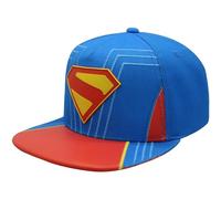 Concept One Gorra de béisbol Unisex para Adultos DC Comics Superman, Gorra de béisbol para Adultos con Visera Plana, Azul, Talla única