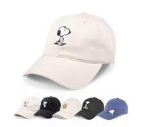 Concept One Gorra Unisex de Snoopy Dad de Peanuts, Gorra de béisbol para Adultos con ala Curvada, Canela, Talla única