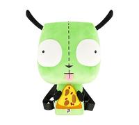 Concept One Invader Zim Mini Mochila, GIR pequeña bolsa de viaje para hombres y mujeres, correas de hombro ajustables, Verde, 33,02 cm, Gir Pizza