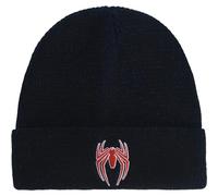 Concept One Marvel Spider-Man Beanie Hat, Game Logo Winter Knit Cap with Cuff Boina, Azul, Talla única Unisex Adulto