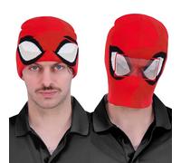Concept One Marvel Spider-Man Miles Morales-Gorro de Punto con diseño de Calavera de Invierno Boina, Rosso, Taille Unique Unisex Adulto
