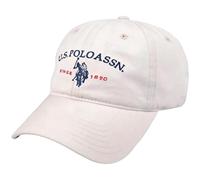 Concept One U.S. Polo Assn. Gorra de béisbol de algodón Ajustable con ala Curvada con Logotipo de Caballo de Poni Bordado Desde 1890 Sombrero de papá, Piedra, Talla única Unisex Adulto