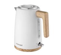 Concept RK3315 - Hervidor de agua (acero inoxidable, 1,7 L), color blanco
