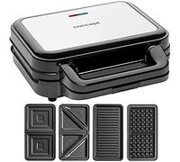 CONCEPT Sándwichera con placas intercambiables 4 en 1 SV3070, 900 W, color negro
