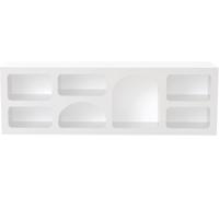 Concept Usine Aparador bajo de 7 nichos con diseño orgánico blanco 160 x 50 cm