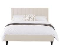 Concept Usine Cama 140x190 cm en terciopelo beige