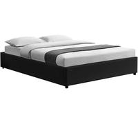 Concept Usine Cama con canapé abatible 140 x 190 cm negro