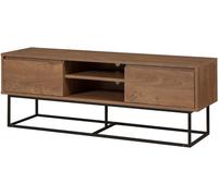 Concept Usine Mueble de TV de madera y negro con almacenaje