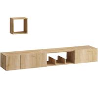 Concept Usine Mueble TV con armarios imitación roble claro