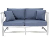Concept Usine Sillón 2 personas en teca con cojín gris