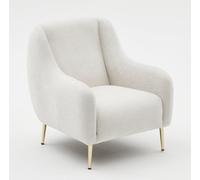Concept Usine Sillón blanco - patas doradas