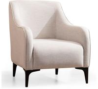 Concept Usine Sillón de tela blanco roto