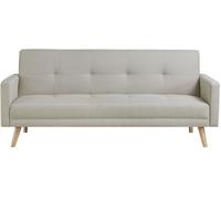 Concept Usine Sofá cama escandinavo de 3 plazas e tela beige