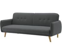 Concept Usine Sofá convertible de 3 plazas de tela gris oscuro