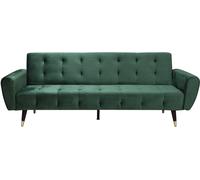 Concept Usine Sofá de 3 plazas en terciopelo verde