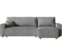 Concept Usine Sofá esquinero cama en pana gris claro