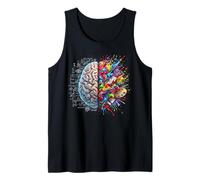 Concepto Cerebro Izquierda Y Derecha Pensamiento Creatividad Lógica Camiseta sin Mangas