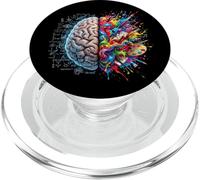 Concepto Cerebro Izquierda Y Derecha Pensamiento Creatividad Lógica PopSockets PopGrip para MagSafe