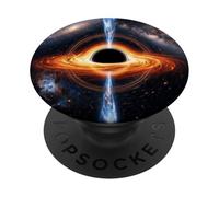 Concepto de Disco de acreción de Haz de energía Espacial de Agujero Negro PopSockets PopGrip Adhesivo