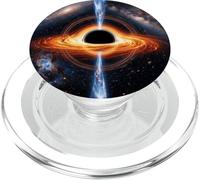 Concepto de Disco de acreción de Haz de energía Espacial de Agujero Negro PopSockets PopGrip para MagSafe