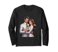 Concepto de éxito de Pareja de Poder Elegante Manga Larga