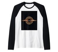 Concepto de física de distorsión Espacio-Tiempo Agujero Negro Camiseta Manga Raglan