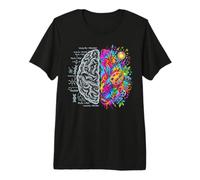 Concepto De Pensamiento Cerebro Lógica Creatividad Izquierda Y Derecha Camiseta Premium