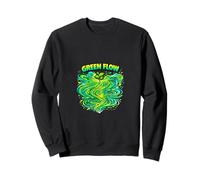 Concepto de Planta de Movimiento de energía Natural de Flujo Verde Sudadera