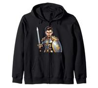 Concepto de Poder financiero Guerrero Riqueza Sudadera con Capucha