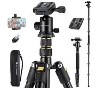 Concepto K&F 72 """"/184cm Trpode de la cmara del trpode ligero y compacto de viaje con trpode de aluminio del cabezal de bola de panorama 360 para