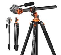 Concepto K&F Concepto 90 pulgadas/230 cm Tpode Tpode Horizontal Shooting Shooting Video Trpodes con cabeza de fluida Capacidad de carga de 10 kg M