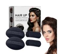 Conceptos básicos de cabello de volumen de esponja, clip de bulto de cabello para volumen - Inserciones de estilo básico de cabello 4x | 4 Pack Accesorios de herramientas de adoquín invisible para