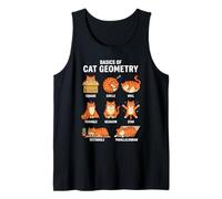 Conceptos básicos de Geometría del Gato Maestro de matemáticas de Regreso a Clases Camiseta sin Mangas