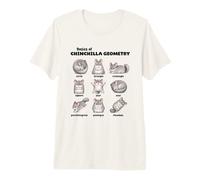 Conceptos Básicos De La Geometría De Chinchilla Divertida Camiseta Premium