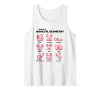 Conceptos Básicos De La Geometría del Axolotl Profesor De Camiseta sin Mangas