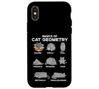 Conceptos básicos de la geometría del Gato Divertido Gatito matemáticas Hombres Mujeres niños Carcasa para iPhone X/XS