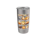 Conceptos básicos de la geometría del gato formas círculo triángulo cuadrado gato mascota Vaso térmico de acero inoxidable de doble pared