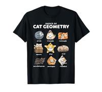Conceptos básicos de la geometría del gato Lindos gatos matemáticos Camiseta
