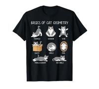 Conceptos básicos de la geometría del Gato Matemáticas Divertidas Amante de Las matemáticas Nerd Camiseta
