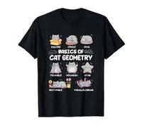 Conceptos básicos de la geometría del Gato matemáticas Gato Divertido para Gato papá Gato mamá Camiseta