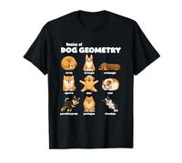 Conceptos Básicos De La Geometría del Perro Perro Divertido Camiseta
