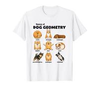 Conceptos Básicos De La Geometría del Perro Perro Divertido Camiseta